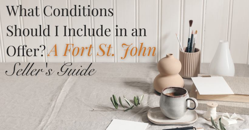 What Conditions Should I Include in an Offer? A Fort St. John Seller's Guide